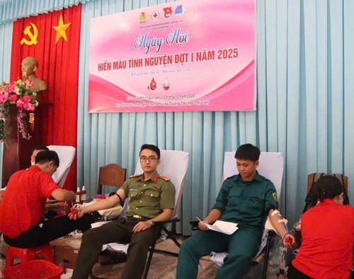 Lịch hiến máu tình nguyện tháng 4 năm 2025