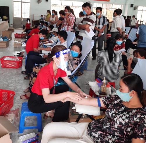 Hội Chữ thập đỏ huyện Giồng Trôm hưởng ứng Lễ hội Xuân Hồng năm 2021