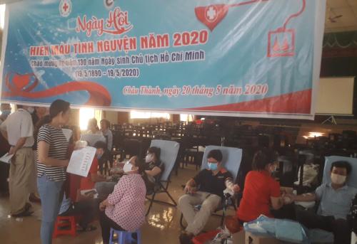 Hội Chữ thập đỏ huyện Châu Thành tổ chức ngày Hội hiến máu tình nguyện