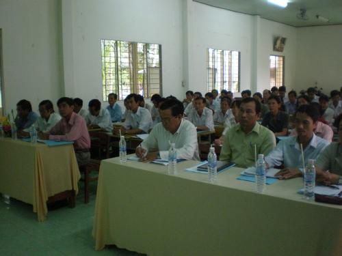 Hội Chữ thập đỏ tỉnh Bến Tre tổng kết dự án B-VNM-0909-0007