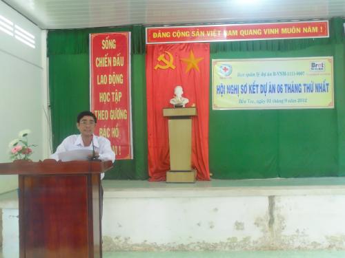 Hội Chữ thập đỏ Bến Tre sơ kết 6 tháng hoạt động của dự án do Bánh mì cho thế giới tài trợ