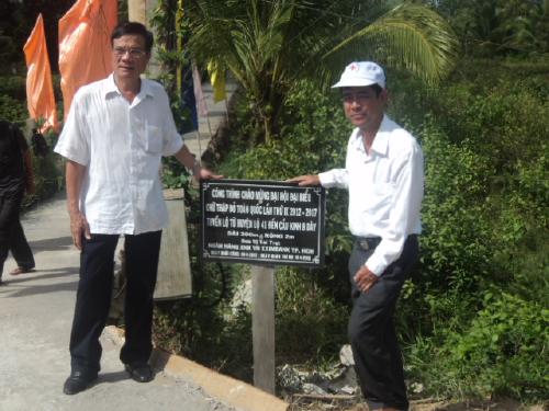 Bàn giao công trình chào mừng Đại hội Đại biểu Chữ thập đỏ toàn quốc lần IX 2012-2017