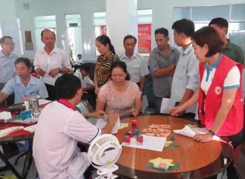 Hội Chữ thập đỏ huyện Thạnh Phú tổ chức hiến máu tình nguyện đợt 4 năm 2019