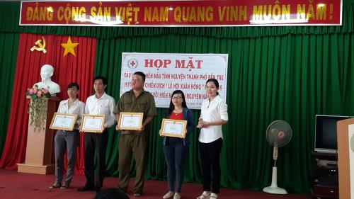 Hội Chữ thập đỏ Thành phố Bến Tre hường ứng Lễ hội xuân hồng 2016