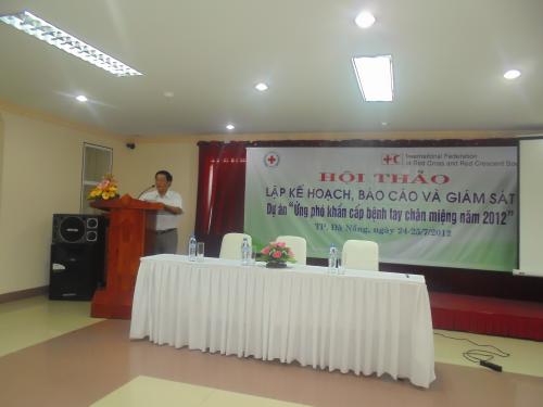 Ban chăm sóc sức khỏe TW Hội và Hiệp Hội tổ chức tập huấn dự án ứng phó khẩn cấp bệnh tay chân miệng