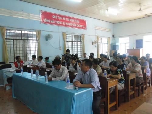 Hội Chữ thập đỏ tỉnh Bến tre tích cực tập huấn tình nguyện viên dự án PC bệnh tay chân miệng