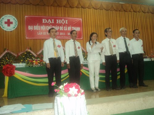 Hội Chữ thập đỏ xã Mỹ Thạnh tổ chức Đại hội điểm đầu tiên của tỉnh Bến Tre