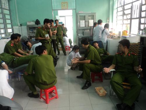 Công an tỉnh Bến Tre tham gia Hiến máu tình nguyện