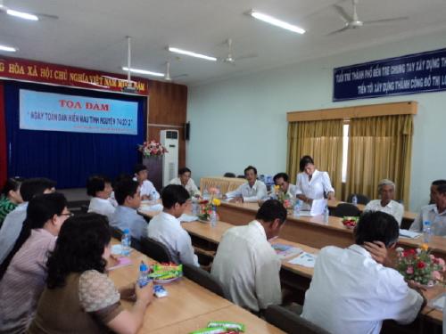 Khắp nơi trong tỉnh Bến Tre hưởng ứng "Ngày toàn dân hiến máu tình nguyện 7/4" năm 2012