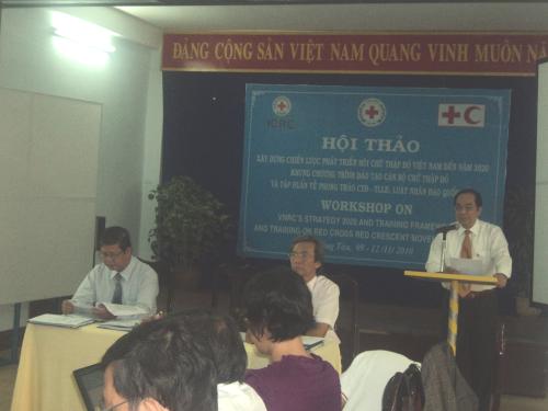 Hội thảo xây dựng chiến lược phát triển Hội Chữ thập đỏ Việt Nam và xây dựng khung đào tạo cán bô Hội Chữ thập đỏ
